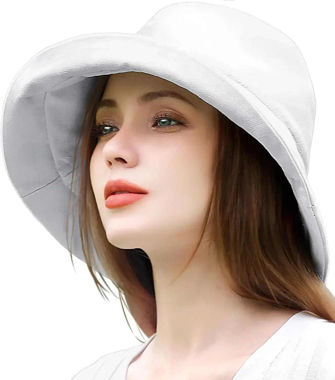 The Classic Tokyo UV Label 100 Percent UV Protection Sun Hat Women - 57cm White - 4595987813034