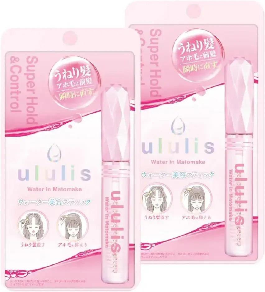 Ululis Water-In Matte Make Stick Stray Hair Fix - Pink - 4571509301715