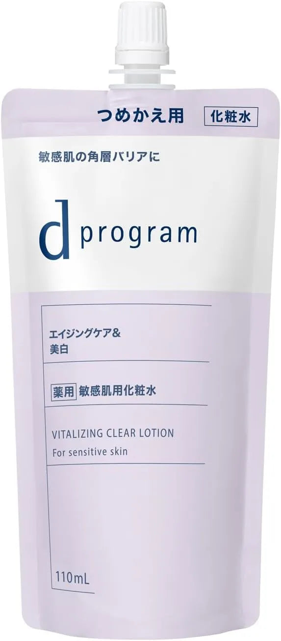 Vitalizing and Clear Lotion EX 4.2 fl oz Fragrance-Free Moisturizing Milk by d program - Refill
- 4514254231562