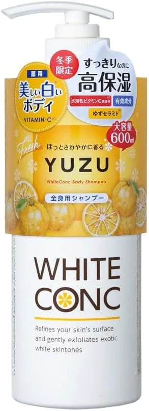 White Conc Body Shampoo Yuzu Scent 11.5 fl oz Whitening Moisturizing - 20.3 fl oz
- 4990110007616