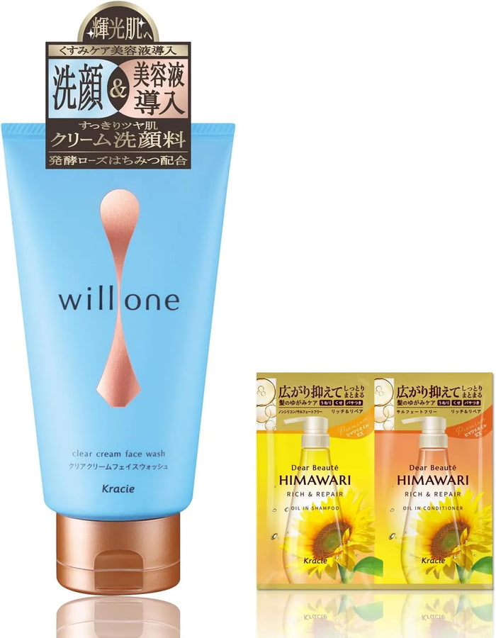 Willone Clear Cream Face Wash with Beauty Serum for Dull Care