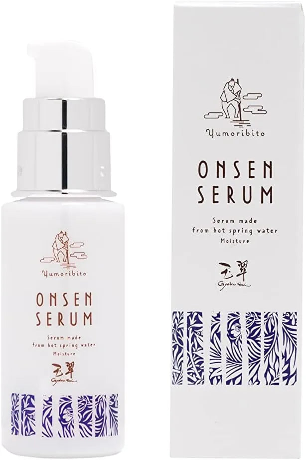 Yumobiito Hot Spring Serum Organic Beauty Essence with Human Stem Cell Culture Solution and 8 Plant Extracts by Yumoribito Gyoku Sui