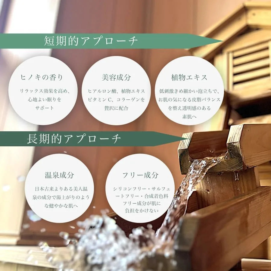 Yumori Bito Hot Spring Face Wash with Collagen Vitamin C Plant Extract 5.3 oz by Yumoribito Gyoku Sui