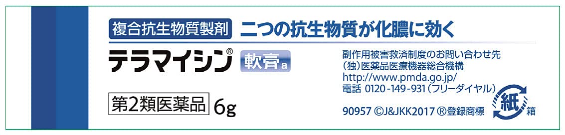 Terramycin Ointment A 6G - 2 Drugs - Japan Vendor