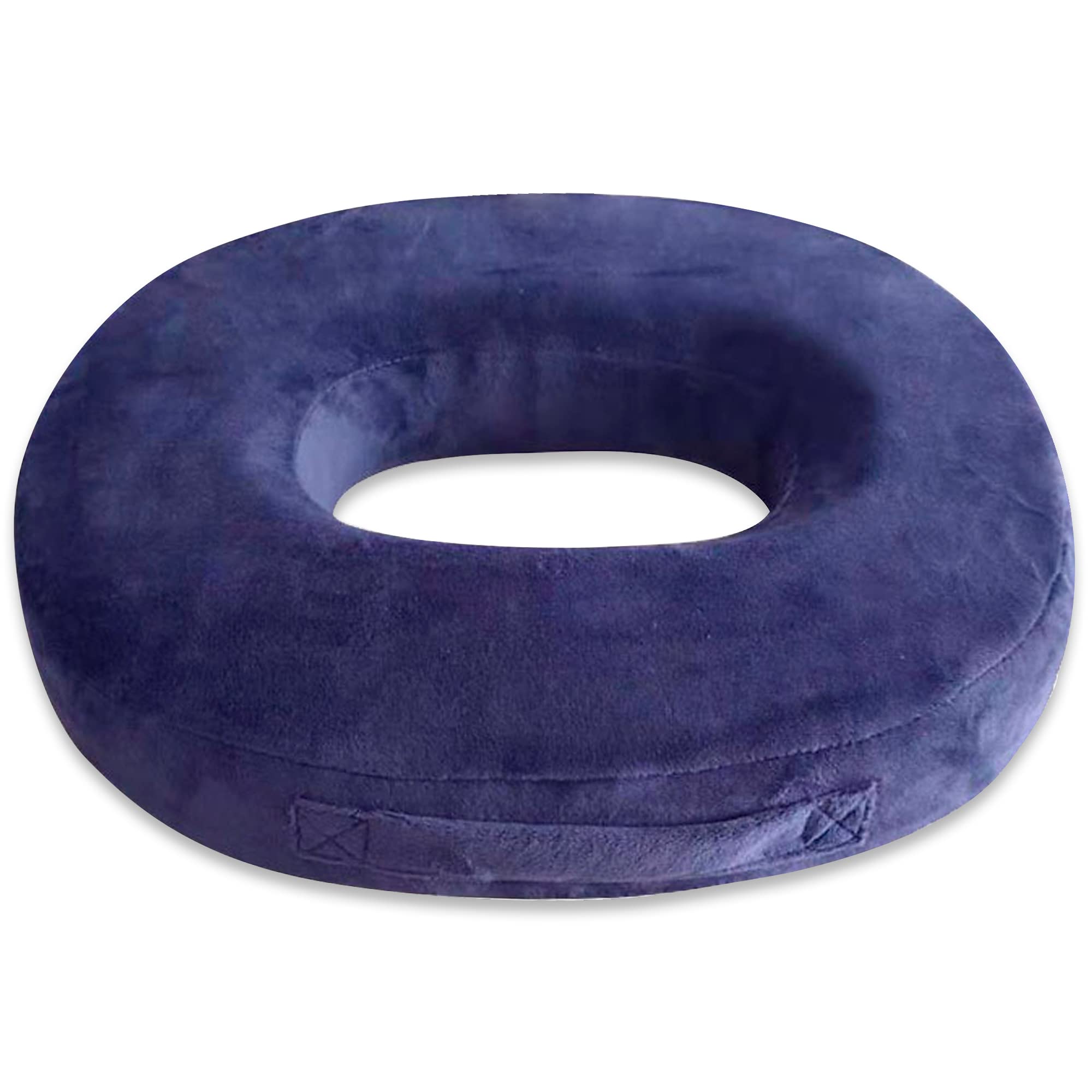 The Heart Navy Donut Cushion For Postpartum Hemorrhoids Episiotomy Waist - 2023 Edition Supervised By Active Midwives - High Resilience Scratch-Friendly Portable
