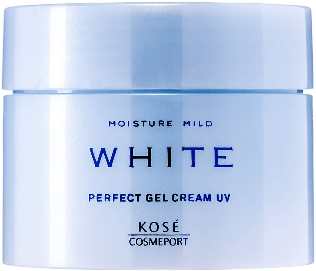 Kose Moisture Mild White Perfect Gel Cream UV 90g - Moisturizer With SPF For Dewy And Protected Skin