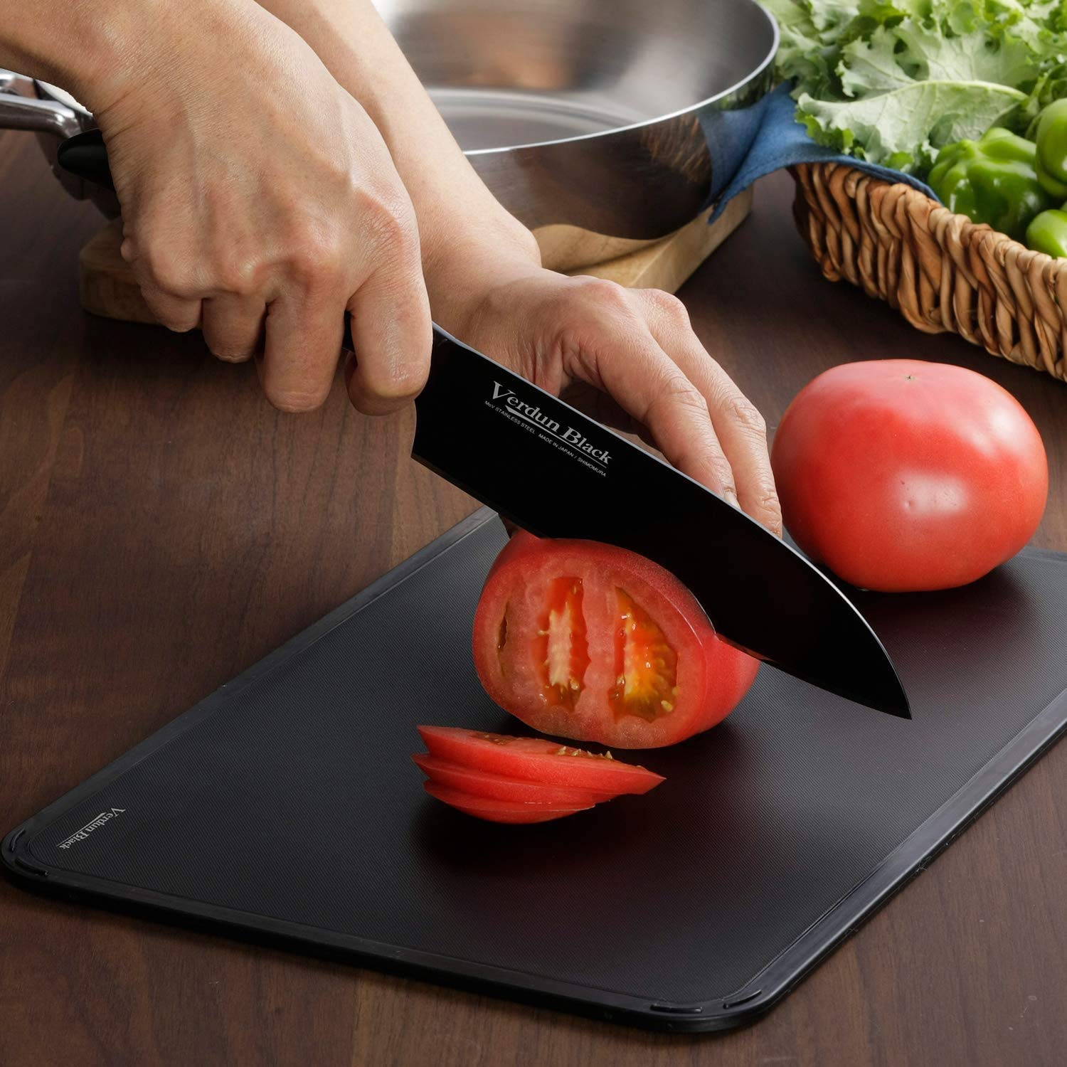 Shimomura Kougyou Santoku Knife 165Mm - Molybdenum Vanadium Steel Japan-Made Dishwasher Safe Amazon.Co.Jp Exclusive