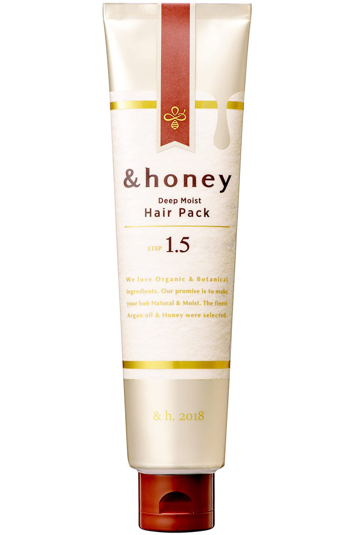 &Honey Deep Moist Hair Pack 1.5 Super Moist Organic Formula Intensive Moisturizing 130G - Japan