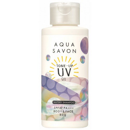 Aqua Savon Tone Up UV Gel Watery Shampoo SPF42 PA+++ 80g - Sunscreen For Body And Face