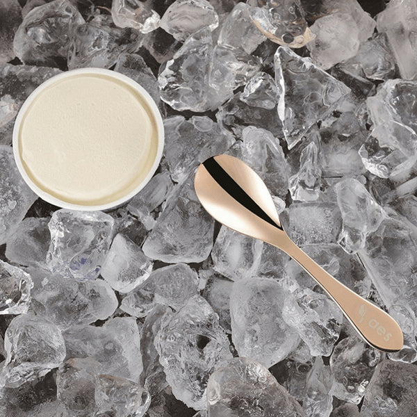 Asahi Japan Pink Gold Plated Copper Ice Cream Spoon 14.9Cm