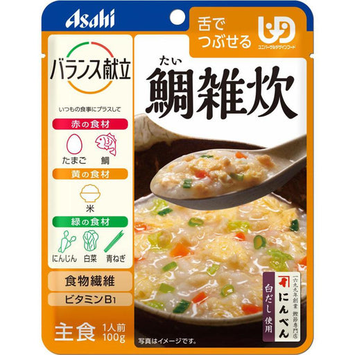 Asahi Balance Menu Sea Bream Rice Porridge 100g Japan With Love