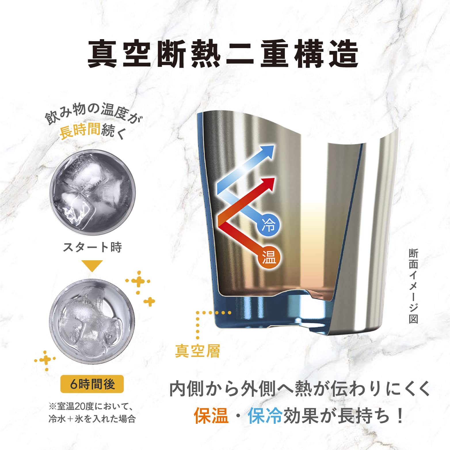 Atlas Ast-420Bl Thermal Insulated Stainless Steel Tumbler 420Ml Japan Lightweight Blue Vacuum Beer Highball