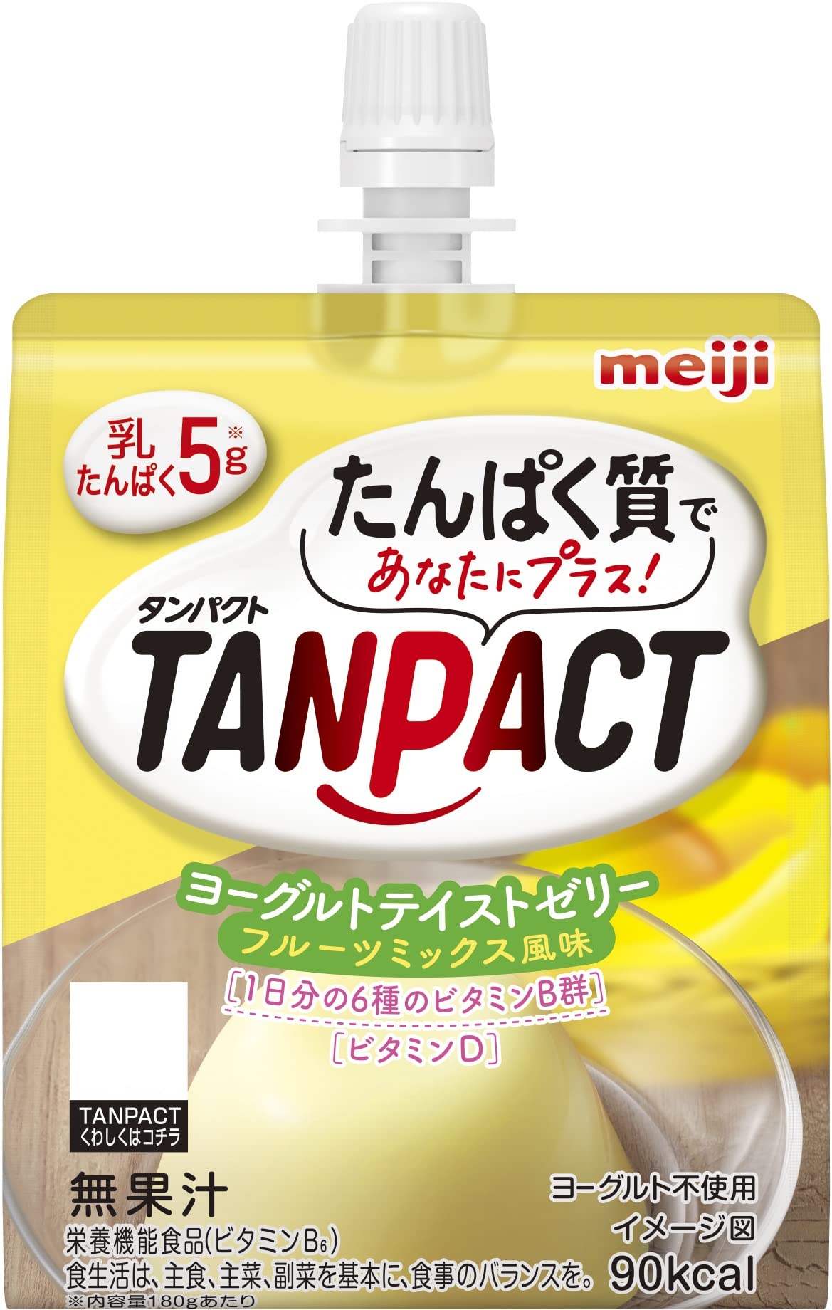 Meiji Protein Tanpact Jelly Fruit Mix Flavor 180G X 6 Pieces - Ball Sales - Japan