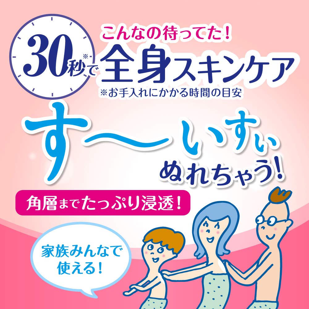 Biore U Unscented Moisturizing Milk 300Ml - Penetrates Stratum Corneum - Japan