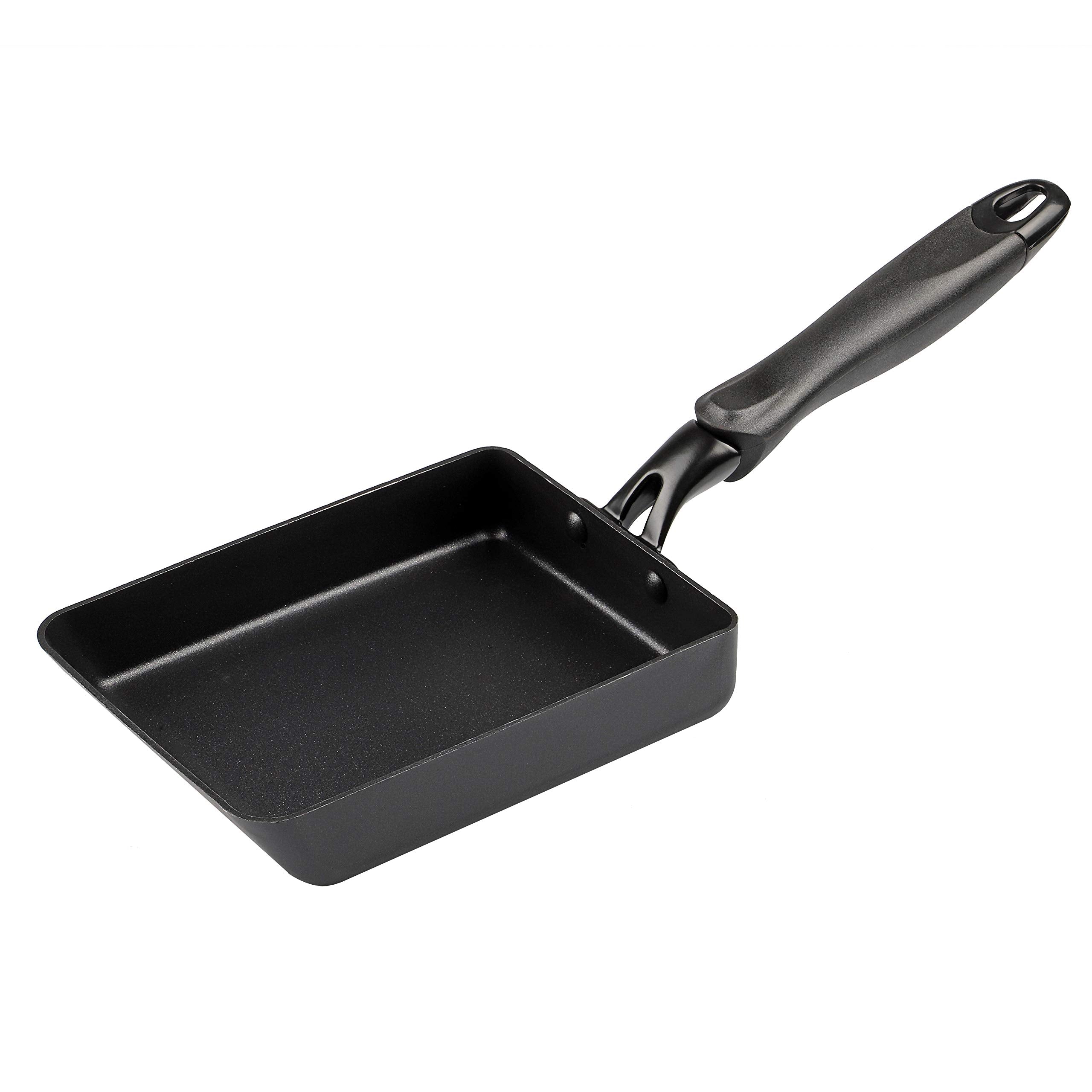 Pearl Metal Kinzoku Egg Maker Ih Compatible Frying Pan Japan Limited Matte Black 13X18Cm Az-5004