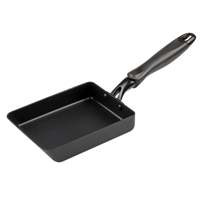 Pearl Metal Kinzoku Egg Maker Ih Compatible Frying Pan Japan Limited Matte Black 13X18Cm Az-5004
