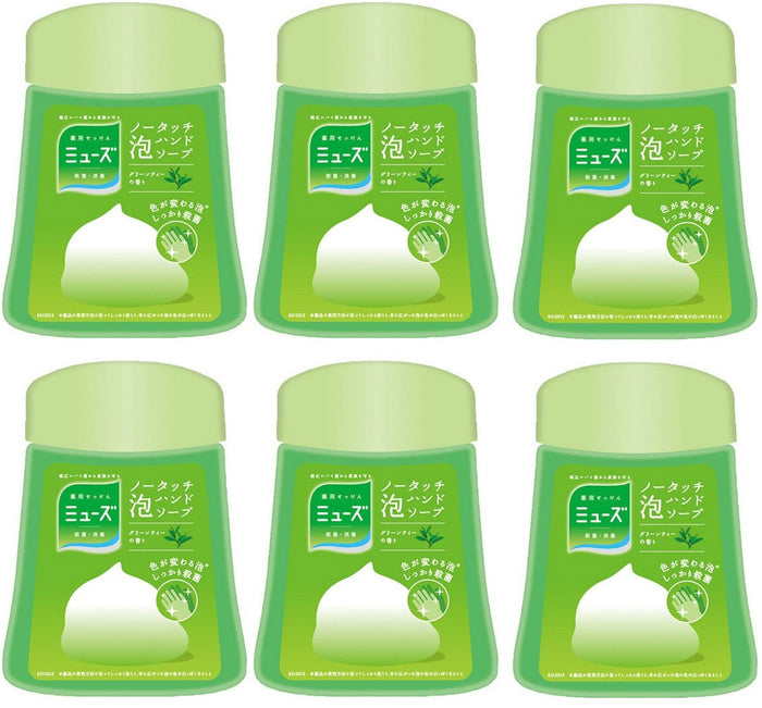 Muse No Touch Foam Hand Soap Refill 250Ml (250 Uses) Japan Bulk Purchase 6-Pack Automatic Dispenser