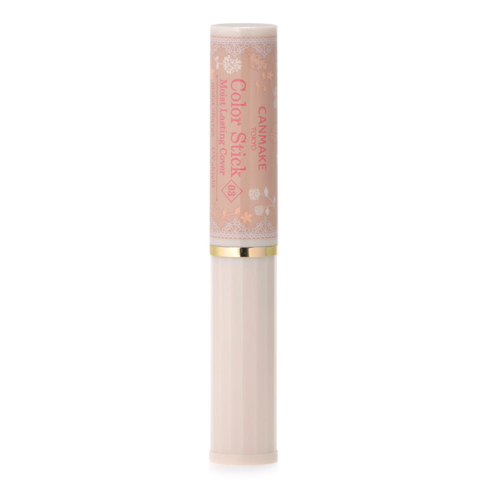 Canmake Moist Lasting Cover Color Stick 03 Beige Ocher 2.4g Long-lasting