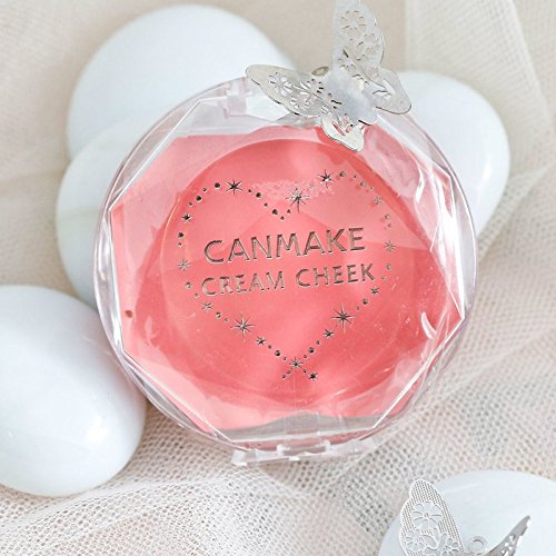 Canmake 13 Love Peach Cream Cheek Blush - Compact 2.3G Makeup