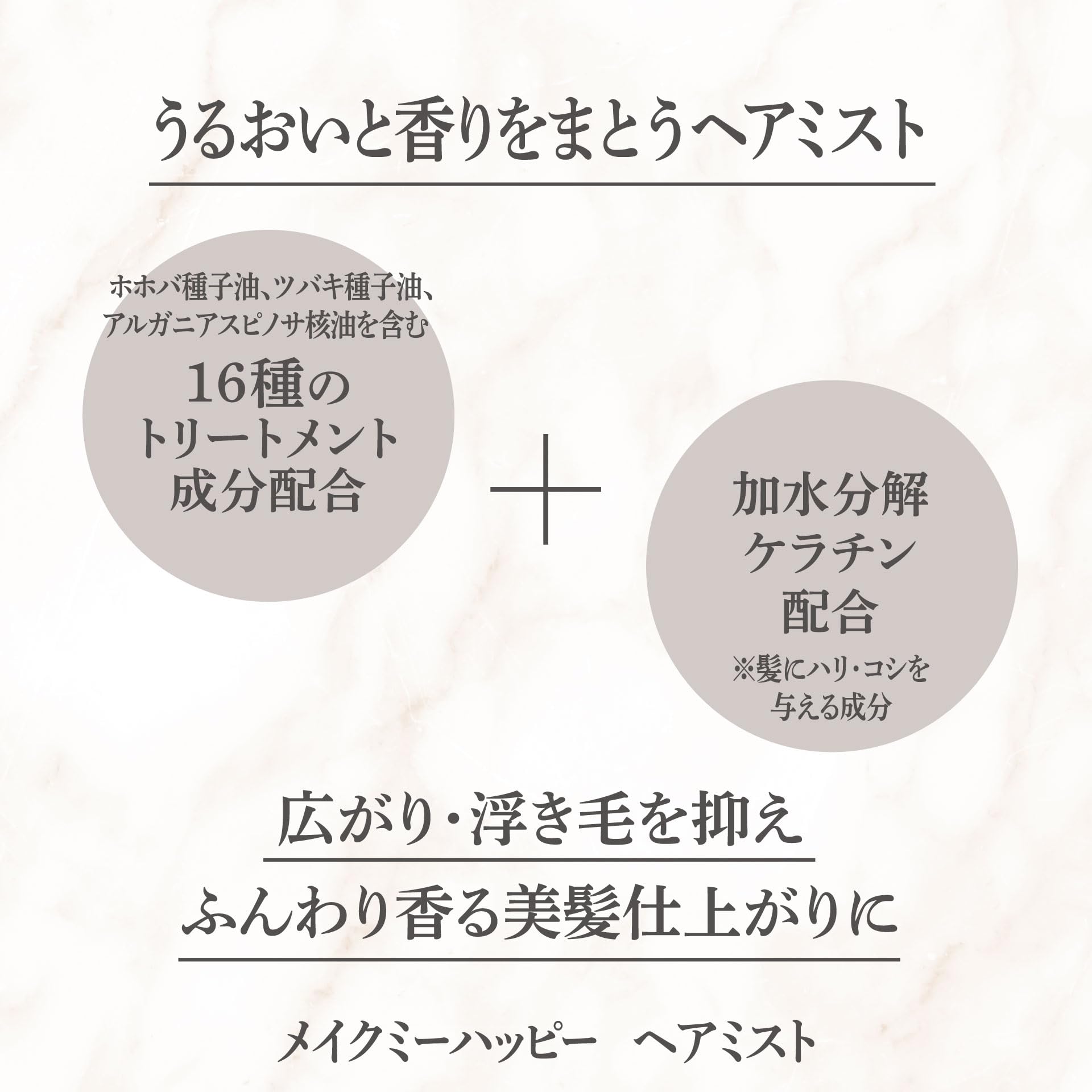 Canmake Citrus Hair Mist 30ml - Fragrance with Revitalizing Treatment Ingredients