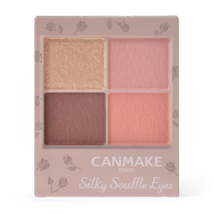 Canmake Silky Souffle Eyes Matte Type M04 Cupid Petal 3.8g - Matte Eye Shadow - Sheer Eye Palette