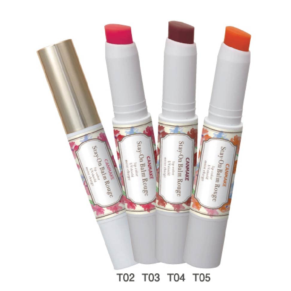 Canmake Stay-On Balm Rouge T03 Ruby Carnation 2.5g - Japanese Lipstick Brands