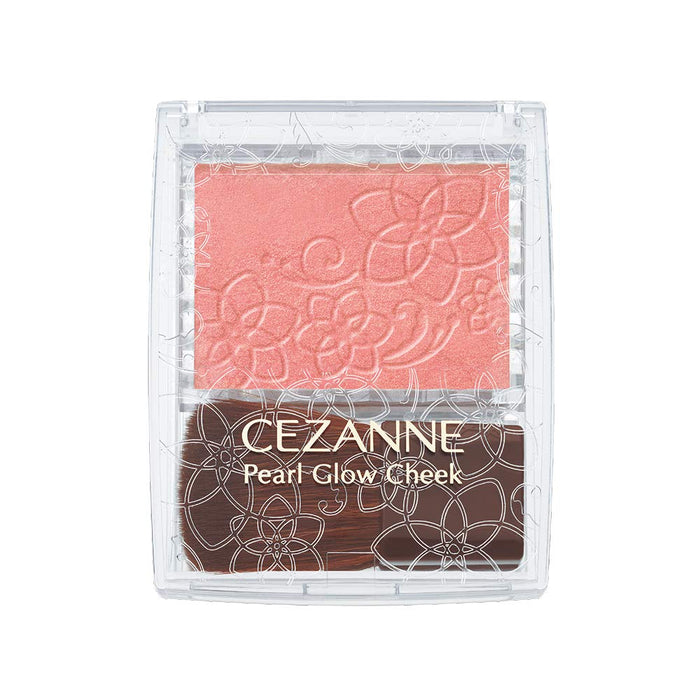 Cezanne Pearl Glow Cheek P1 Gold Peach 2.4G - Radiant Blush Makeup