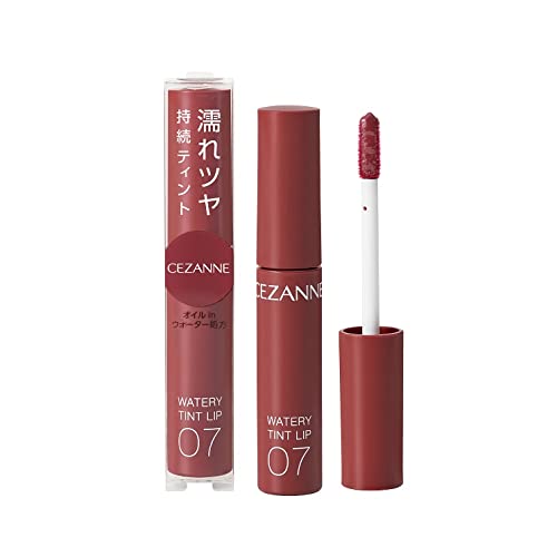 Cezanne Long Lasting 07 Bitter Red Lip Tint Watery Gloss Formula 4.0g