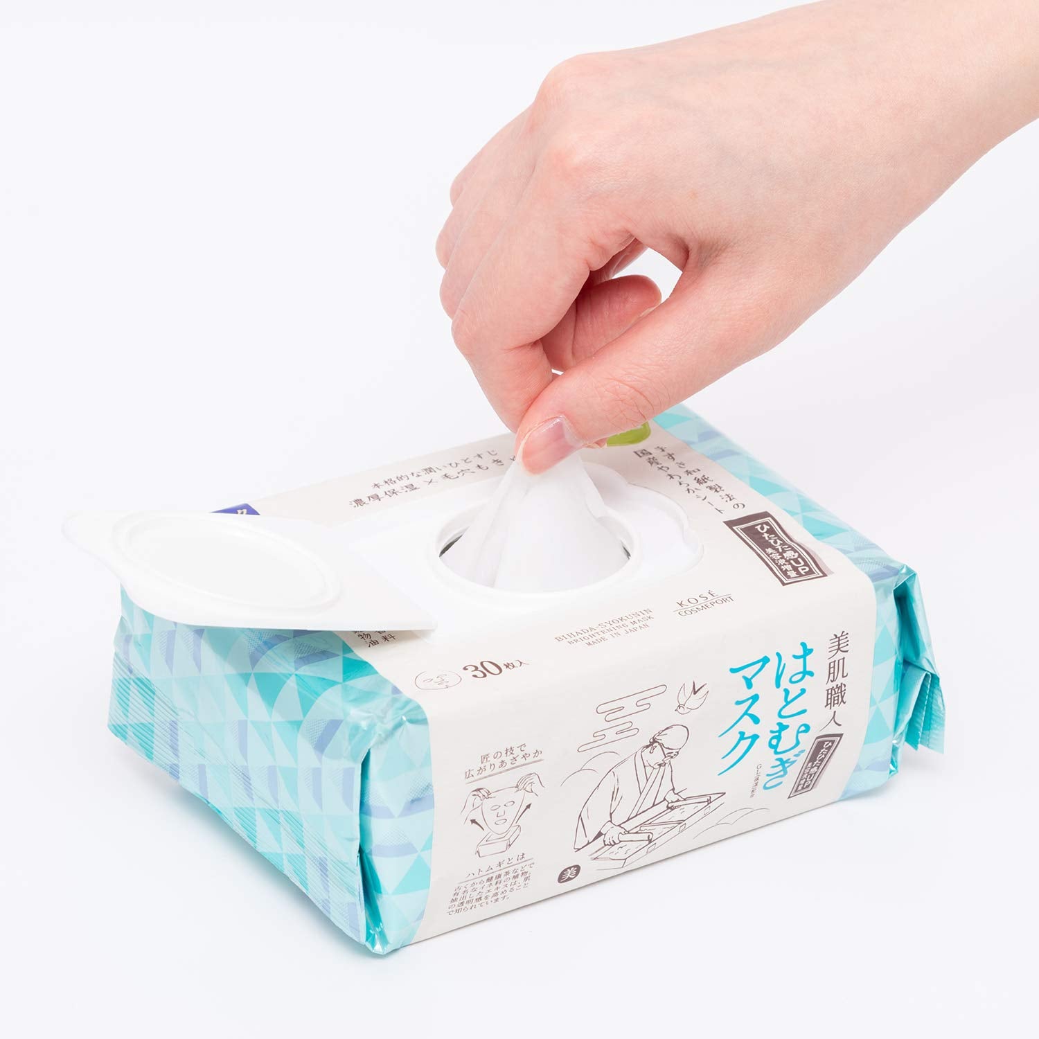 Clear Turn Japan Kose Beautiful Skin Hatomugi Mask 30Pcs Face Pack 1Pc