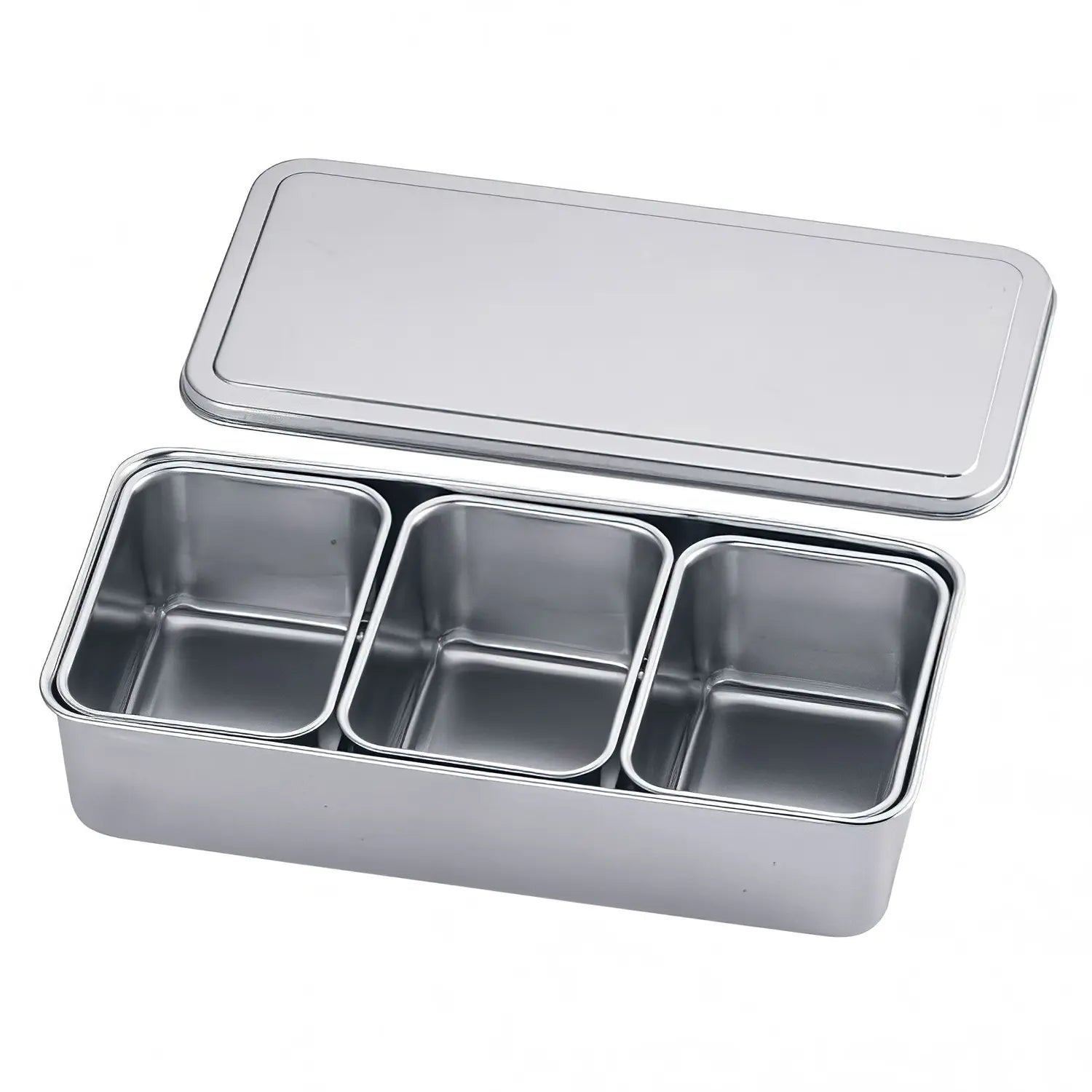 Clover Stainless Steel Yakumi Seasoning Container Small 3 Compartments