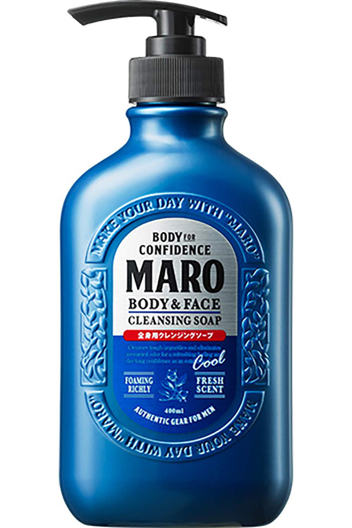 Maro Body Soap 400Ml Men'S Herbal Citrus Fragrance - Cool Japan