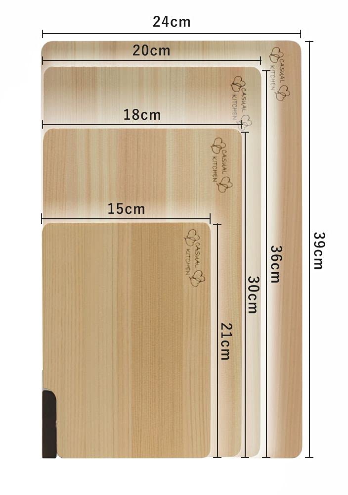 Daiwa Industry 36Cm Wooden Hinoki Chopping Board Stand Japan Dishwasher Safe Mildew Res