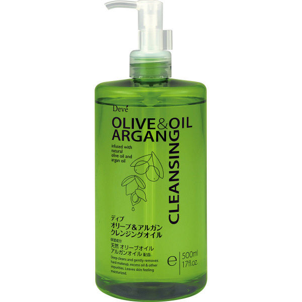 Deve Olive & Argan Cleansing Oil 500ml - Makeup Remover Oil Made In Japan