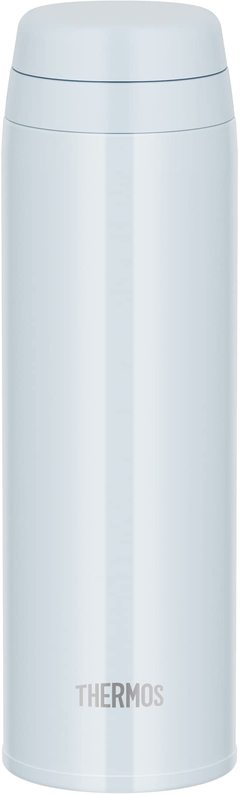 Thermos Vacuum Insulated 500ml White Gray Mobile Water Bottle Dishwasher Safe
