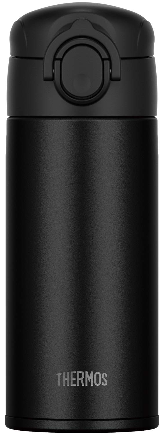 Thermos Vacuum Insulated Black Water Bottle 350ml-Dishwasher Safe