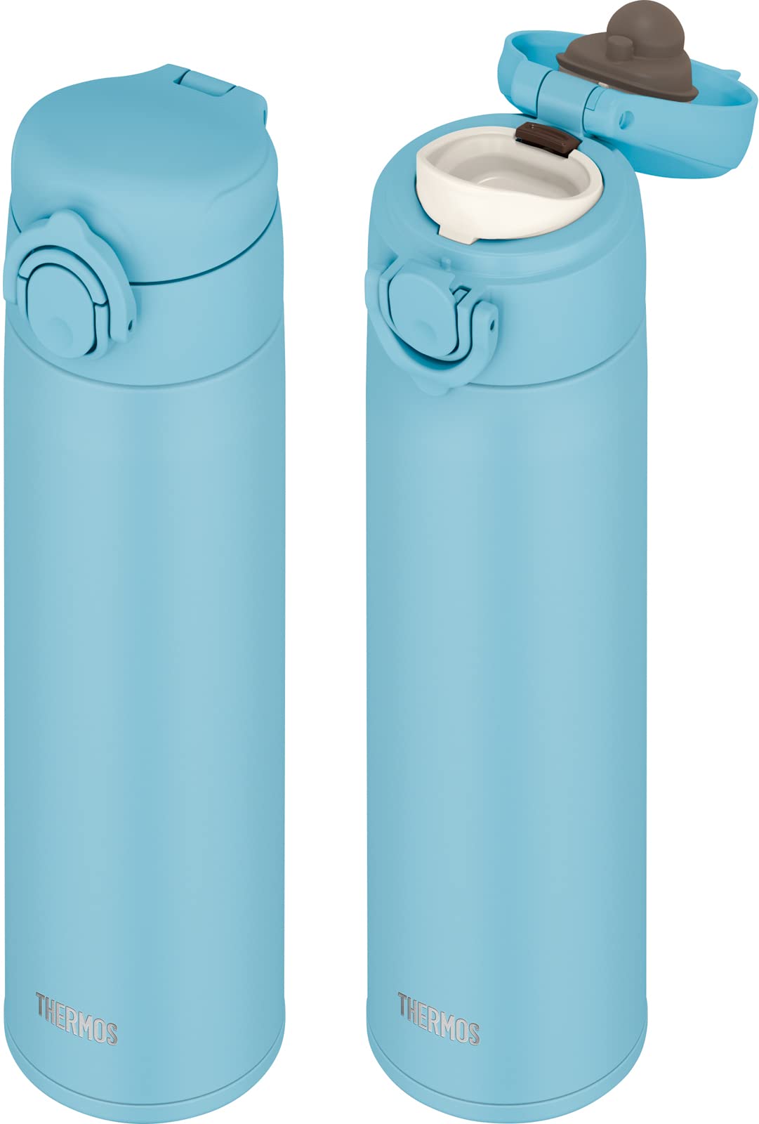 Thermos Vacuum Insulated 500ml Light Blue Water Bottle Dishwasher Safe Model