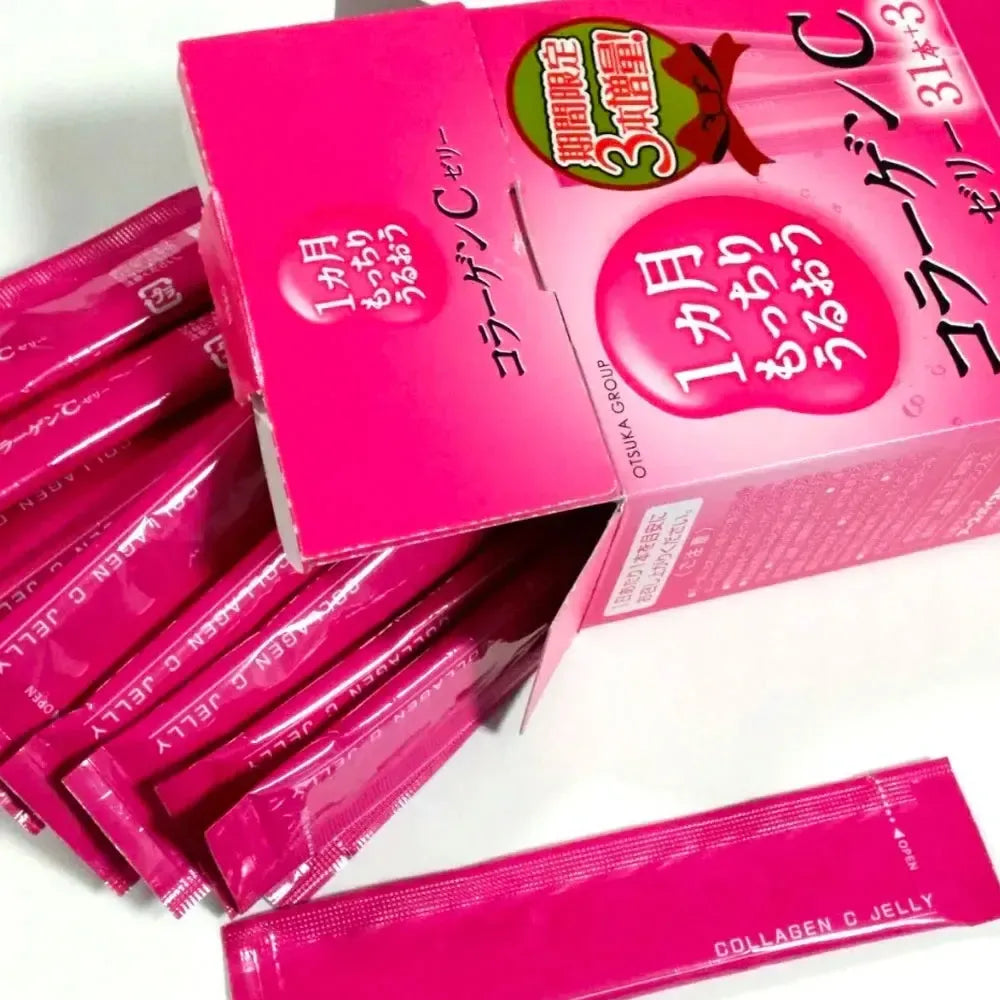 Earth - 1 Month Motchiri Uruou Collagen C Jelly 31 Sticks