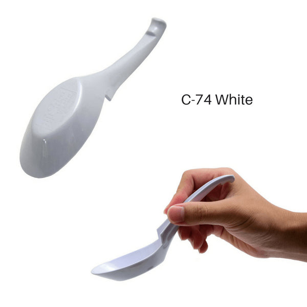 Entec Melamine Renge Soup Spoon With Hooked Handle 16Cm White