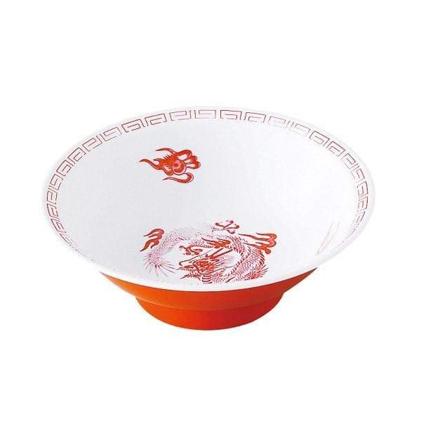 Entec Japan Zuishou Melamine Red Dragon Ramen Noodle Bowl 940Ml