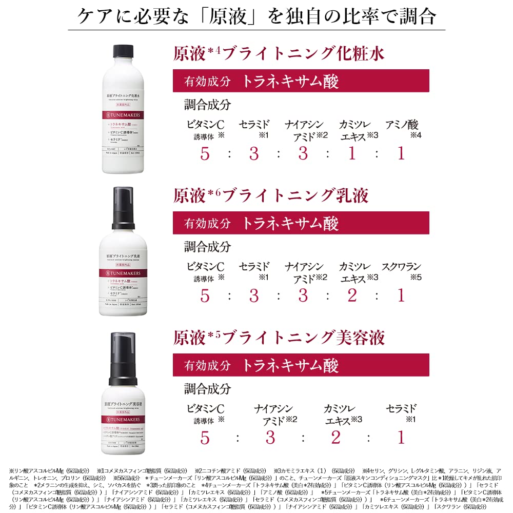 Tunemakers Undiluted Beauty Essence 30ml - Japanese Moisturizing Beauty Essence