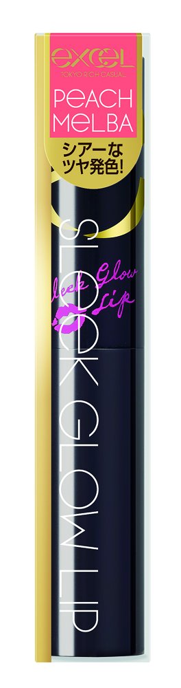 Excel Sleek Glow Lip in Peach Melba GP04 - Long-lasting Lush Lips by Excel