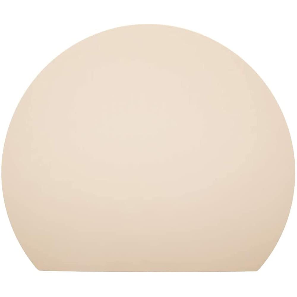 Aimedia 1009124 Round Cutting Board Japan 29X35Cm Dishwasher Safe Heat Resistant Elastomer Beige
