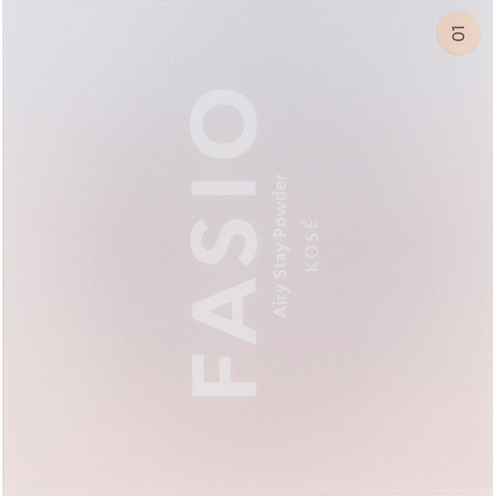 Kose Fasio Airy Stay Powder 01 Pink Beige SPF15 PA++ 10g - Face Powder - Made In Japan