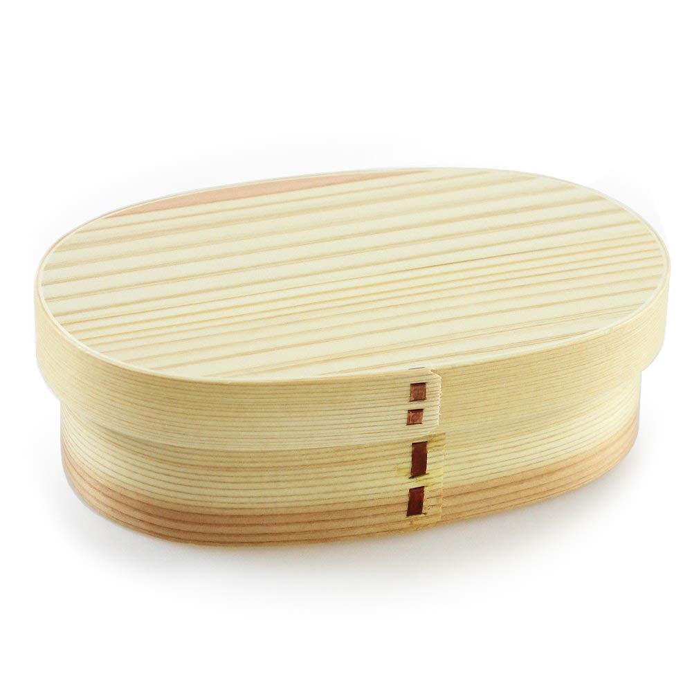 Medium Oval Bento Box | Natural Japanese Domestic Finish | Fujishiro Kogei Magewappa | Eemon Of The Festival | Japan