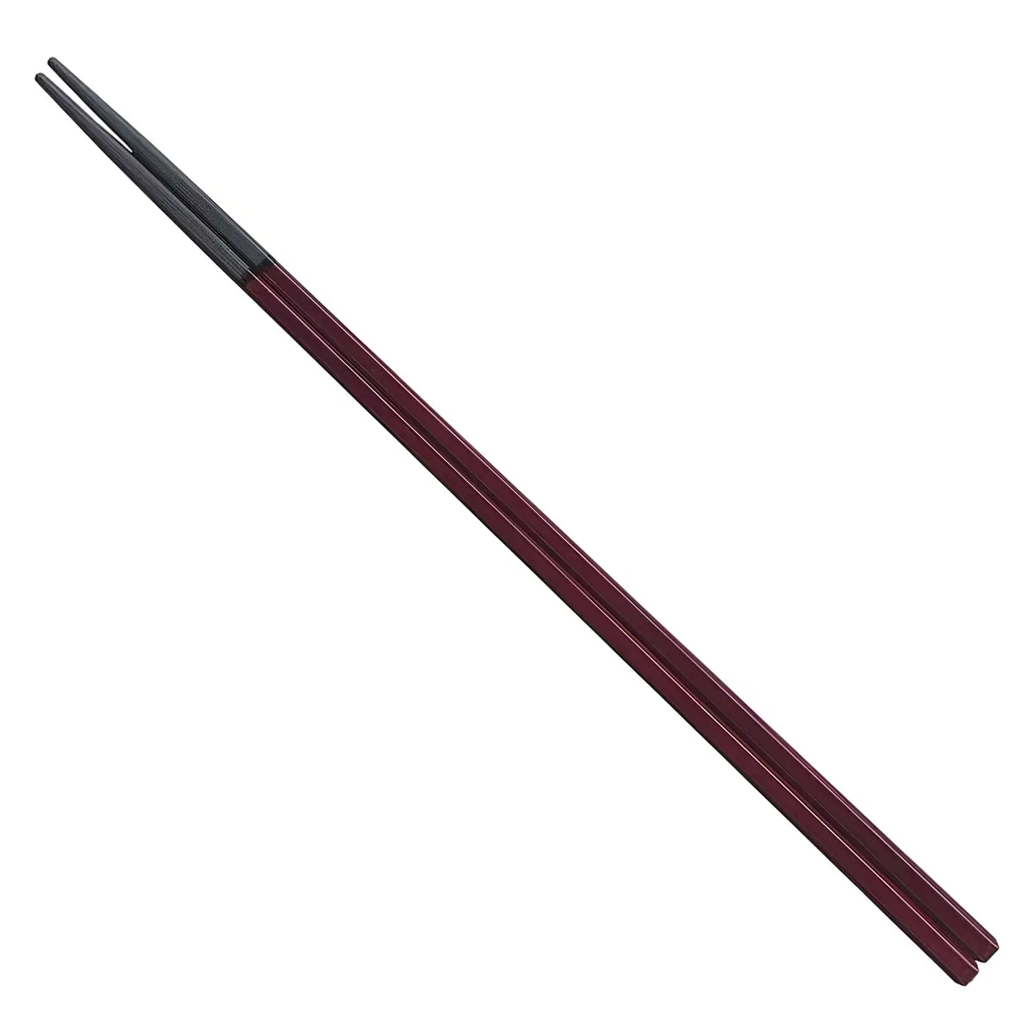 Fukui Craft Plastic Squared Cooking Chopsticks Teak brown