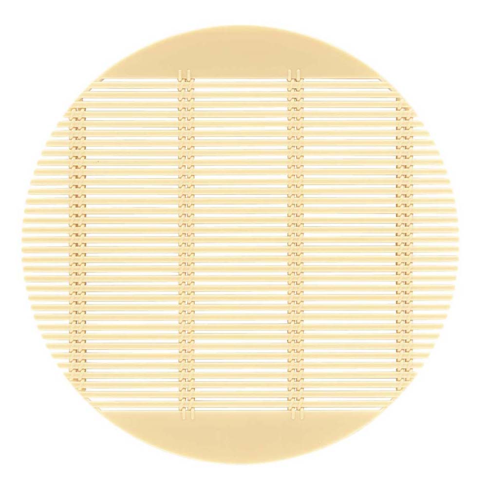 Fukui Craft Round Soba Sudare Mat From Japan - Cream