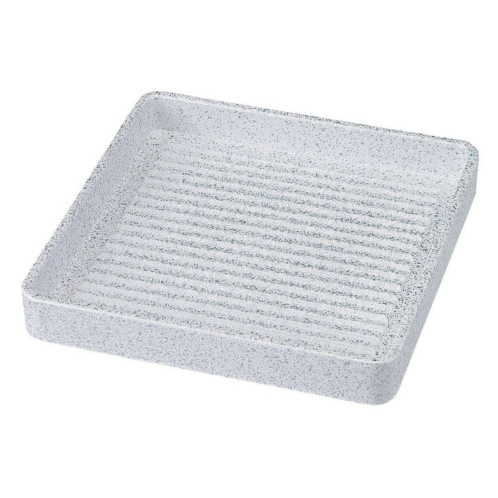 Fukui Craft Square Meat Plate 16㎝ - Silver