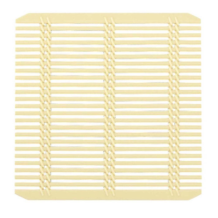 Fukui Craft Japan Square Soba Sudare Mat Cream 17.1Cm