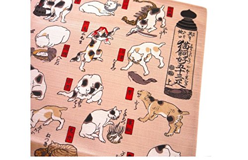 Musubi Furoshiki Cat-Kai 53 Hiki 48Cm 100% Cotton Japanese Shibori Made In Japan