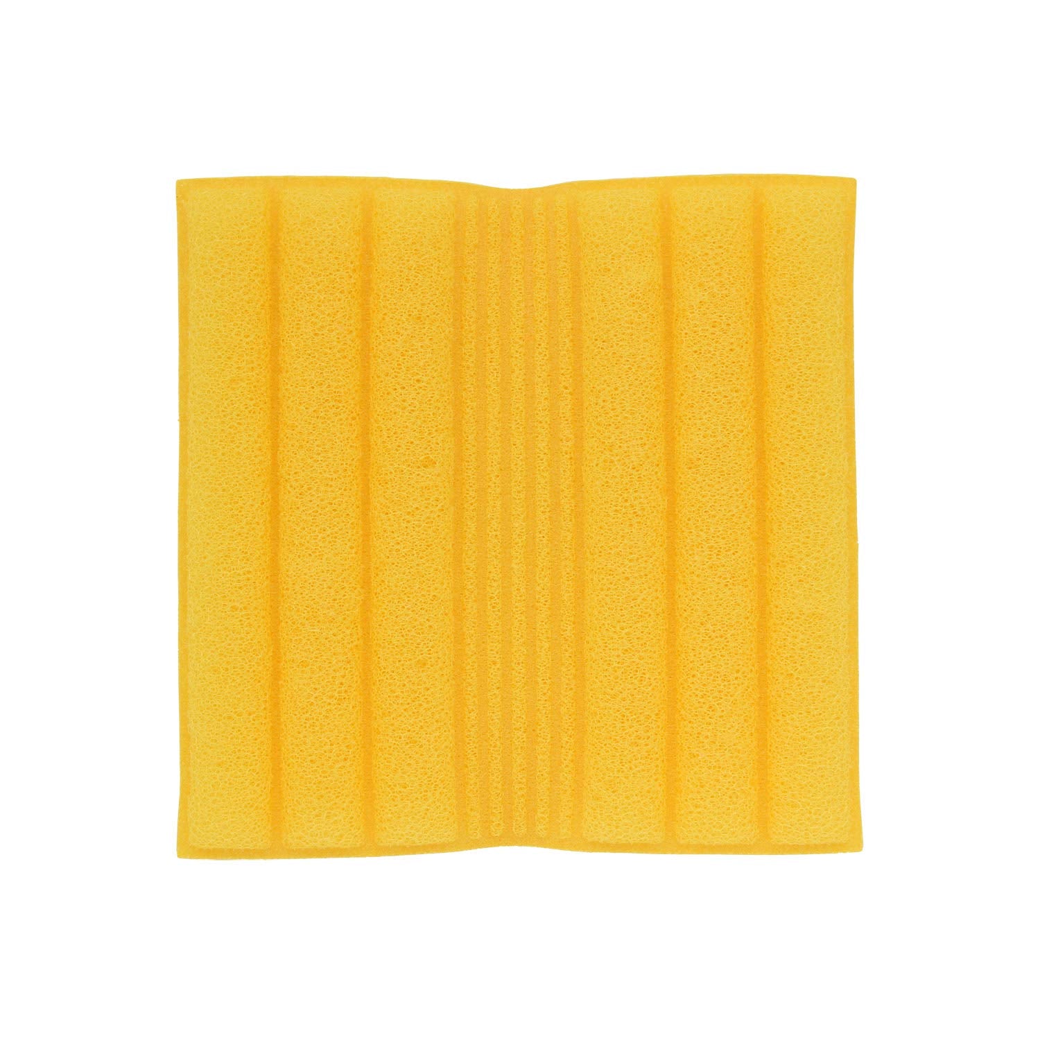 Lec Gekiochi-Kun Groove Washable Quick-Drying Dishwashing Sponge Sheet (Good Design Award Winner) 13X13Cm K00213 - Made In Japan